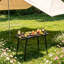 Table de camping robuste, table pliable, table portable avec deux hauteurs réglables