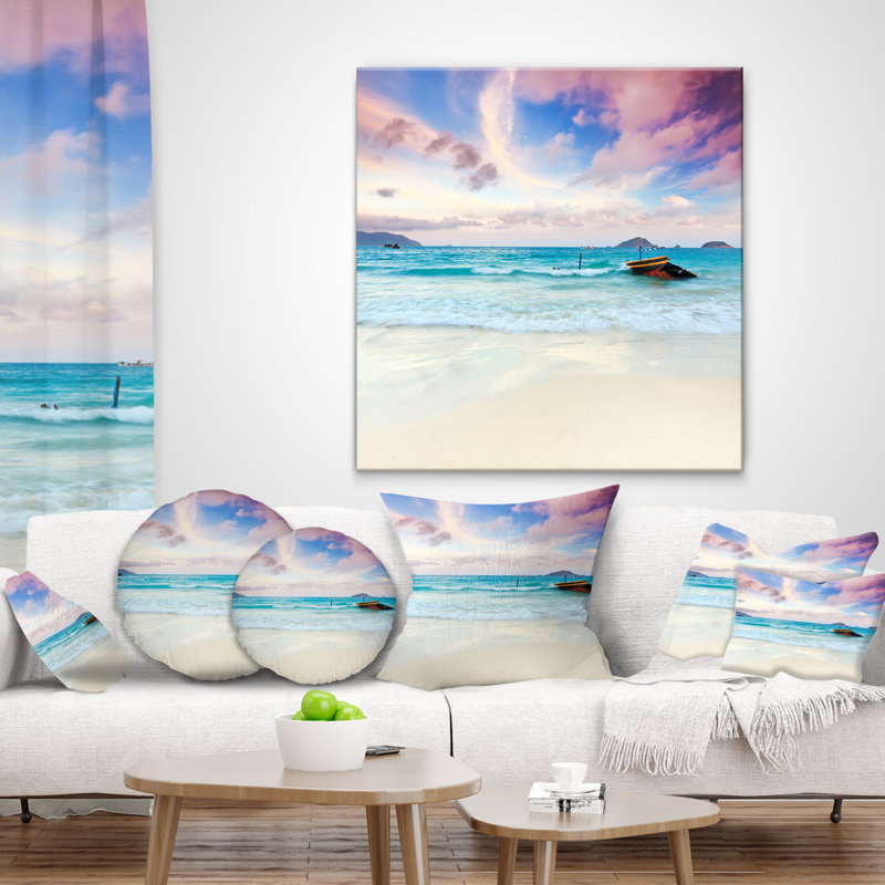 Coussin Seascape, 16 po x 1 po, Carré