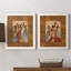 Rythme - ensemble de 2 reproductions d'art sur toile encadrées-175661665-175661664