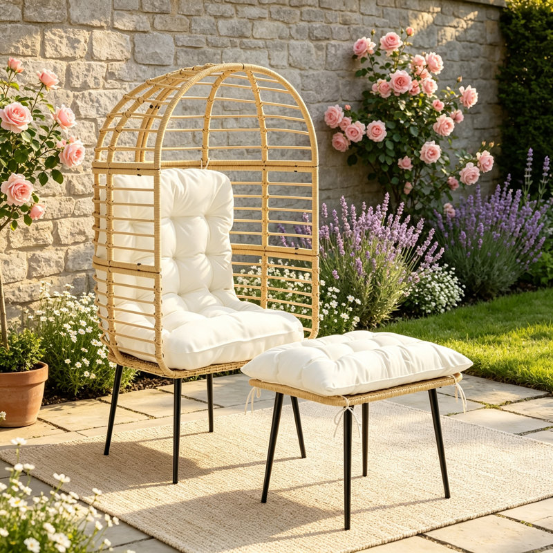 Outdoor Bench, Beige