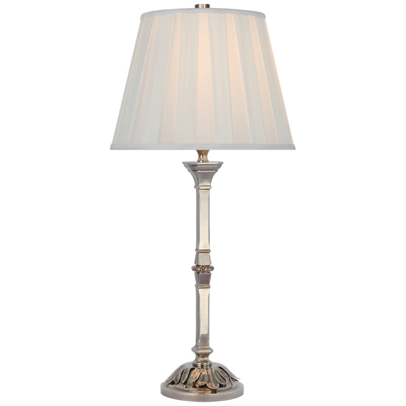 Doris Table Lamp, Butler's Silver