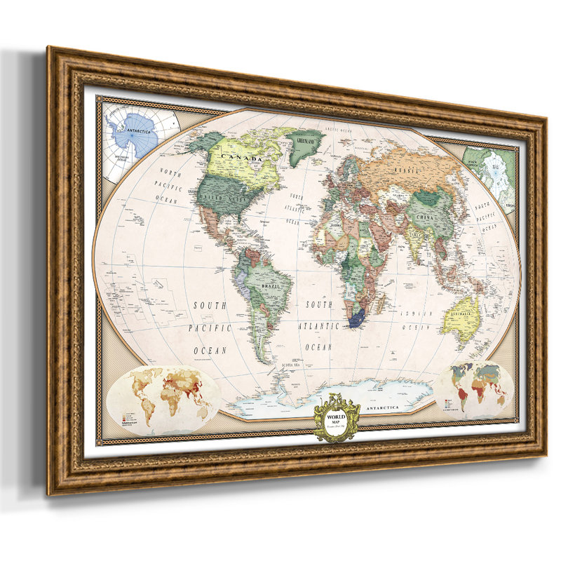 " Push Pin Map ", 20" H x 30" W x 1" D