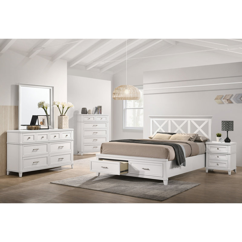 Commode 6 tiroirs blanche