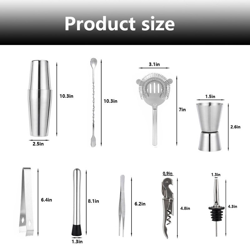 Ensemble d'outils de bar Detert