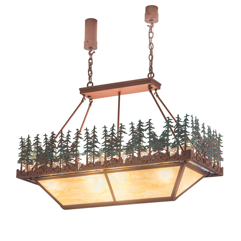 42" Pine Lake Oblong Inverted Pendant