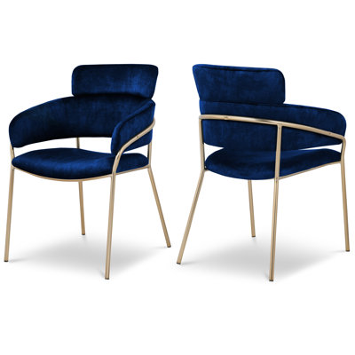 Chaise en velours Yara