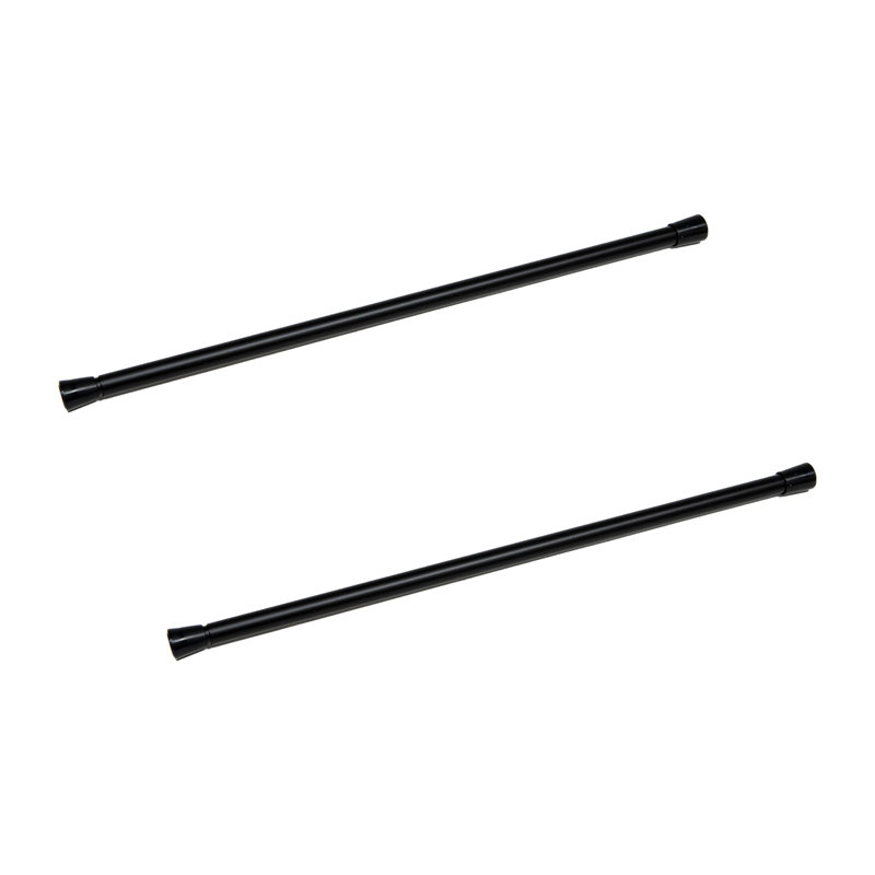 Tringle à ressort à ressort 7/16 po 18 - 28 noir - ensemble de 2, 18" - 28"