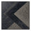 Tapis à motif géométrique moderne moelleux et doux à motif géométrique noir - reliure noire
