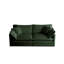 Chenille 2 pour salon, garnie de 4 coussins, structure en bois stable, tissu, canapé confortable pour la maison, construction, matériau, assise confortable