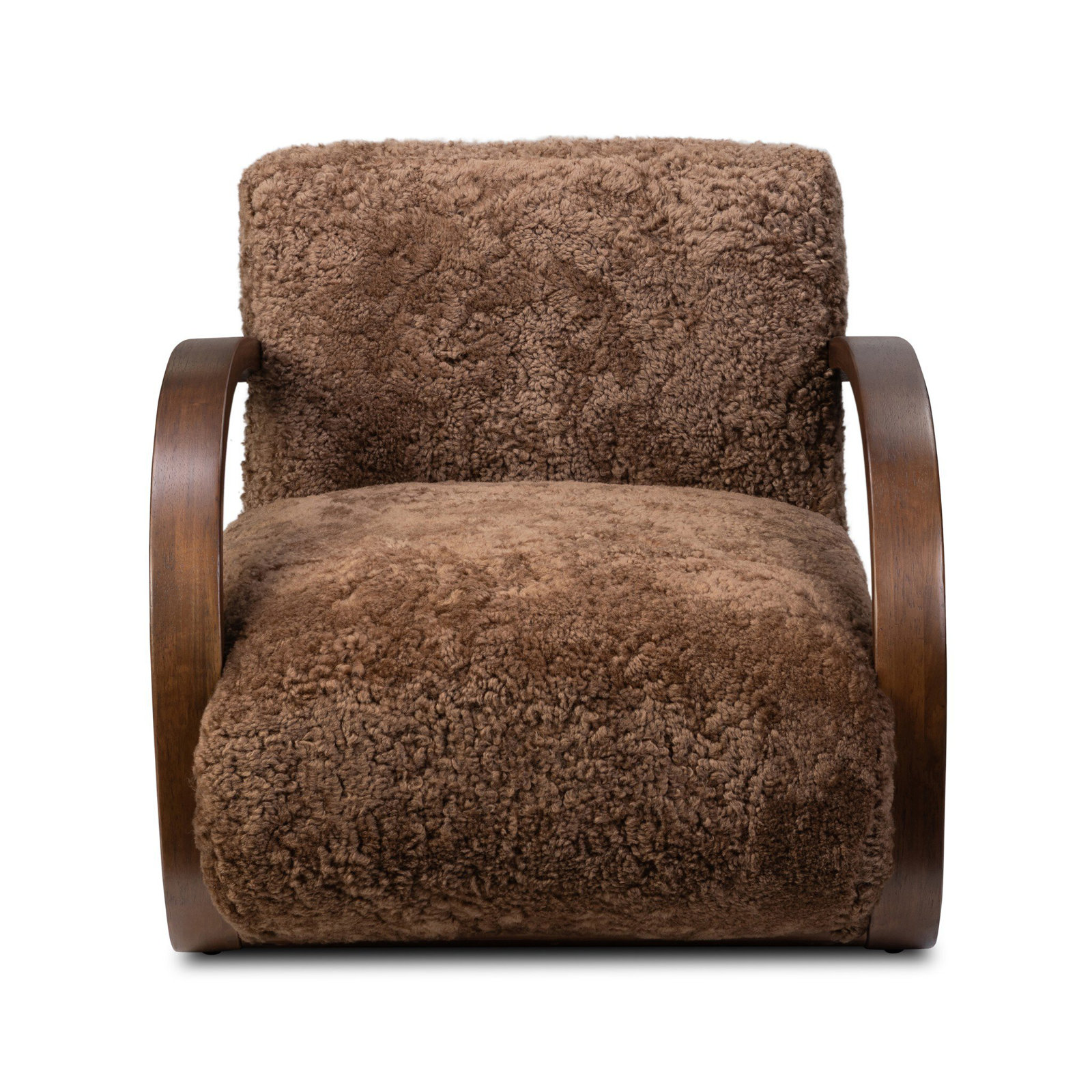 Burke Shearling Accent Chair, Amber Shearling