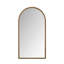 Miroir pleine longueur rétro en fer avec pieds de soutien, pour le salon, la chambre à coucher (doré)