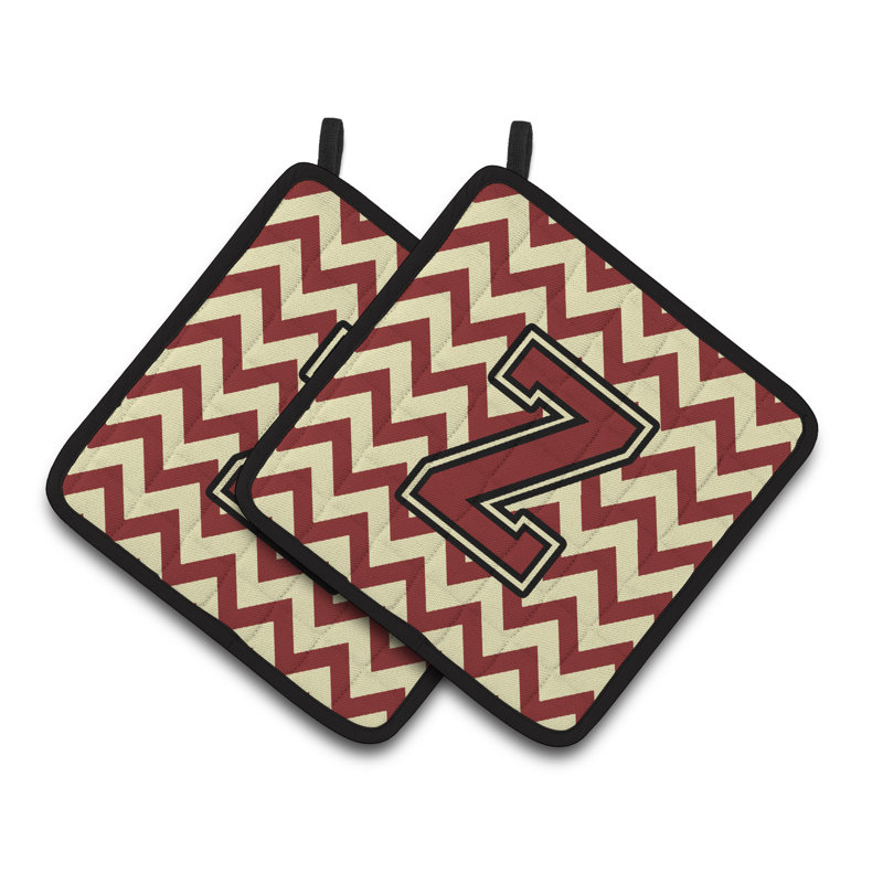 Poignée à chevrons, Z, Marron / Or