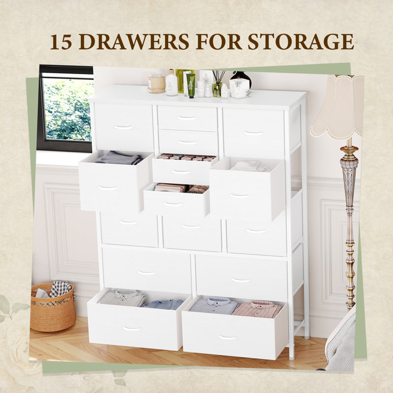 99.06 cm W Chest of 15 Drawers