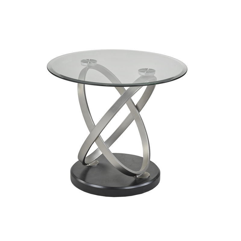 Sceinnker Glass Top End Table