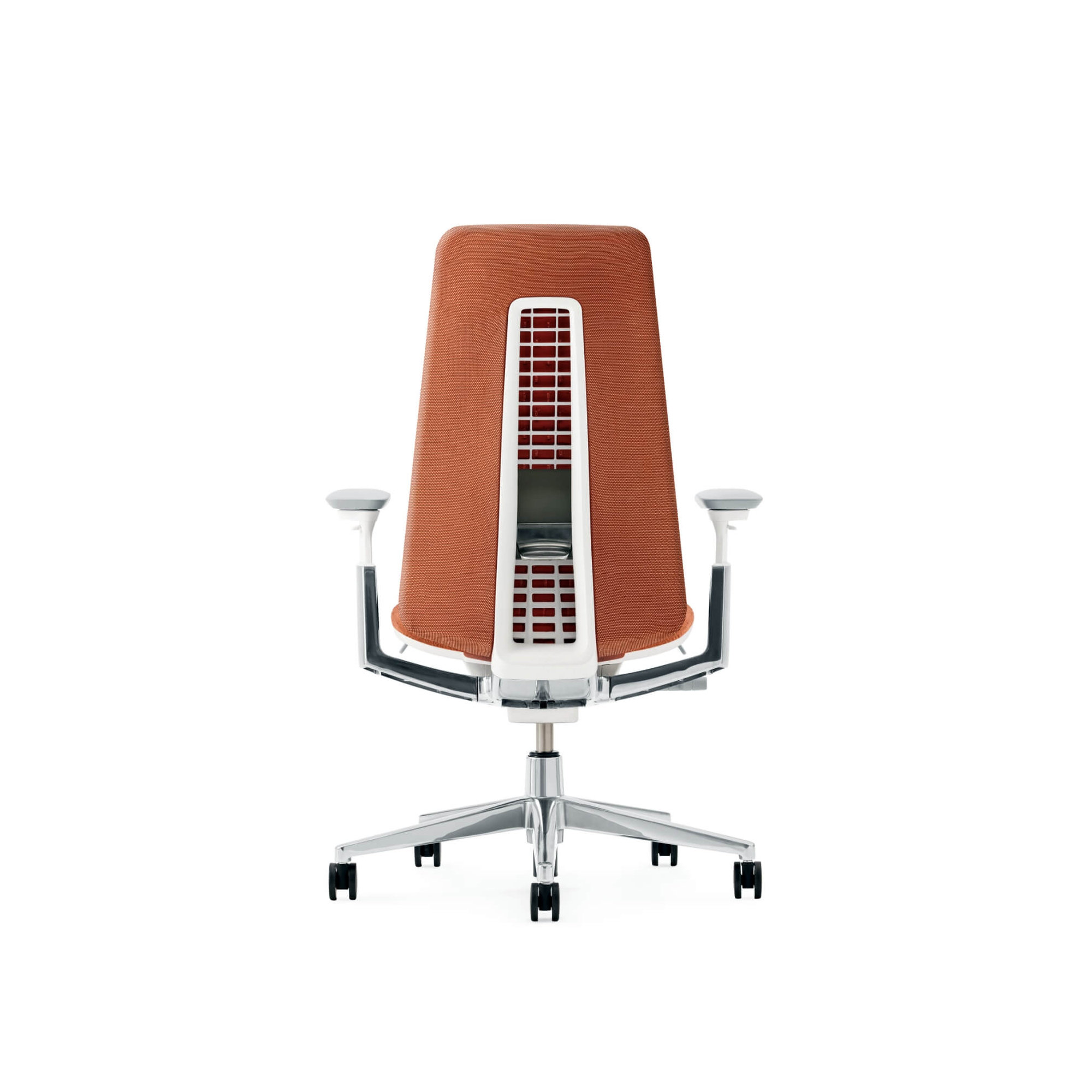 Haworth Fern Digital Knit Task Chair, Yes, Ember