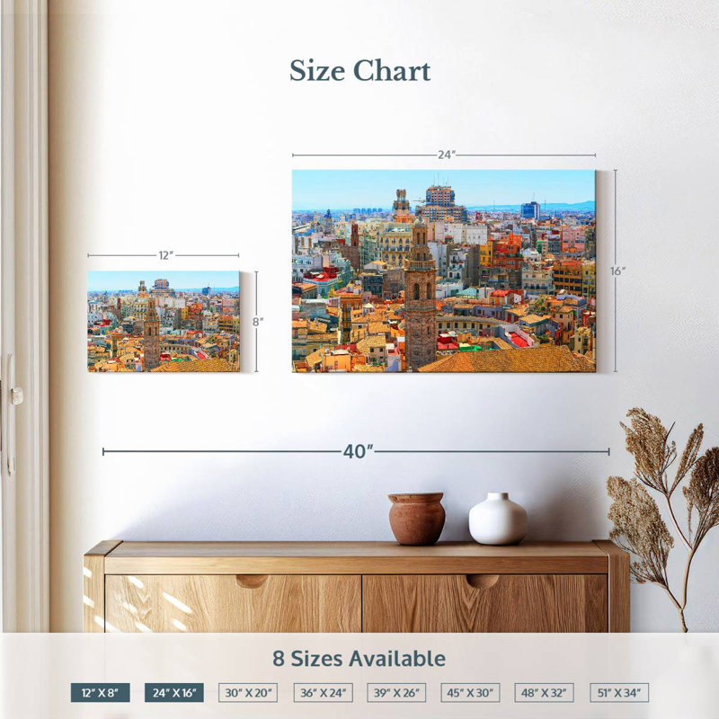 Nicci Valencia Cityscape, H 16 po x l 24 po