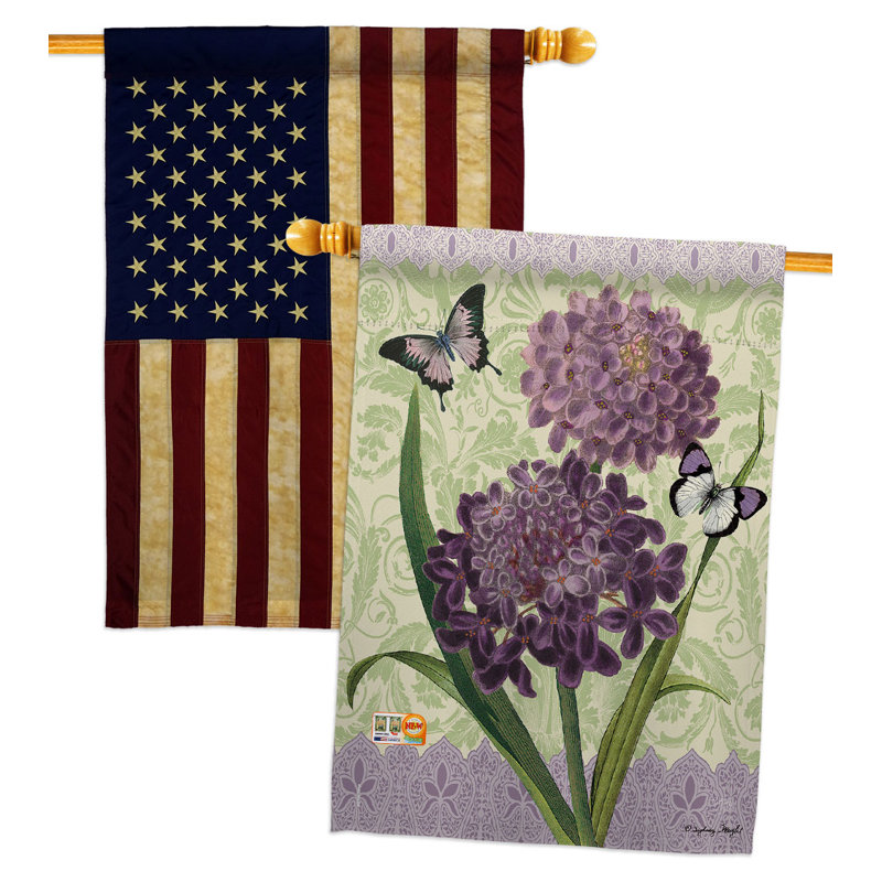 Double Sided 40'' H x 28'' W Polyester House Flag
