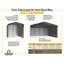 Abri d'auto en acier avec 3 ensembles muraux, 20 x 29 x 09-113501957