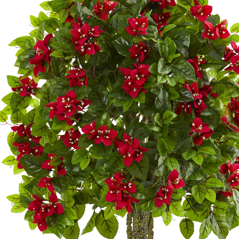 Topiaire à fleurs artificielle 53,5" en pot