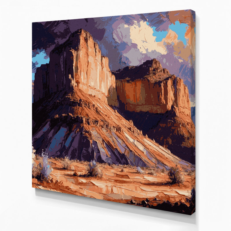 Art mural sur toile 115 "South Ridge", H 12 po x l 12 po