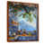 Toile avec cadre flottant brun