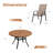 6-Person Round Patio Dining Set With Stackable Chairs-2071517794-2071558895-2071558880