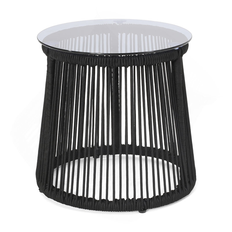 Woven Moonstone Side Table