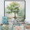 «Orange American Basswood Tree Harmony I», art mural arbre