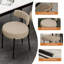 Chaises d'appoint rembourrées avec structure en fer-380601325