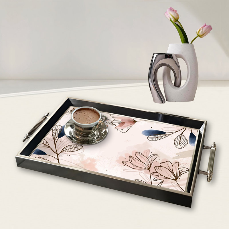 Élégant plateau en verre de 19,7 po x 11,4 po x 1,4 po | Fabrication 100% verre durable | Facile à nettoyer avec un chiffon humide | Idéal pour le service, la présentation décorative et l'organisation | Ajout élégant à la décoration intérieure