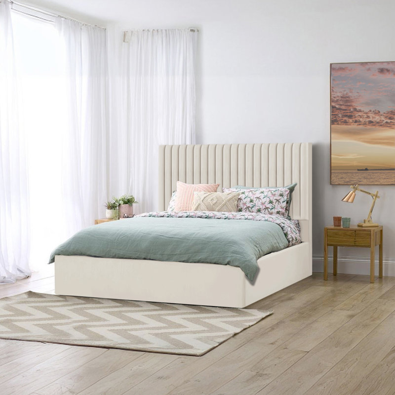 Maletha Bed, Super King (6'), Cream