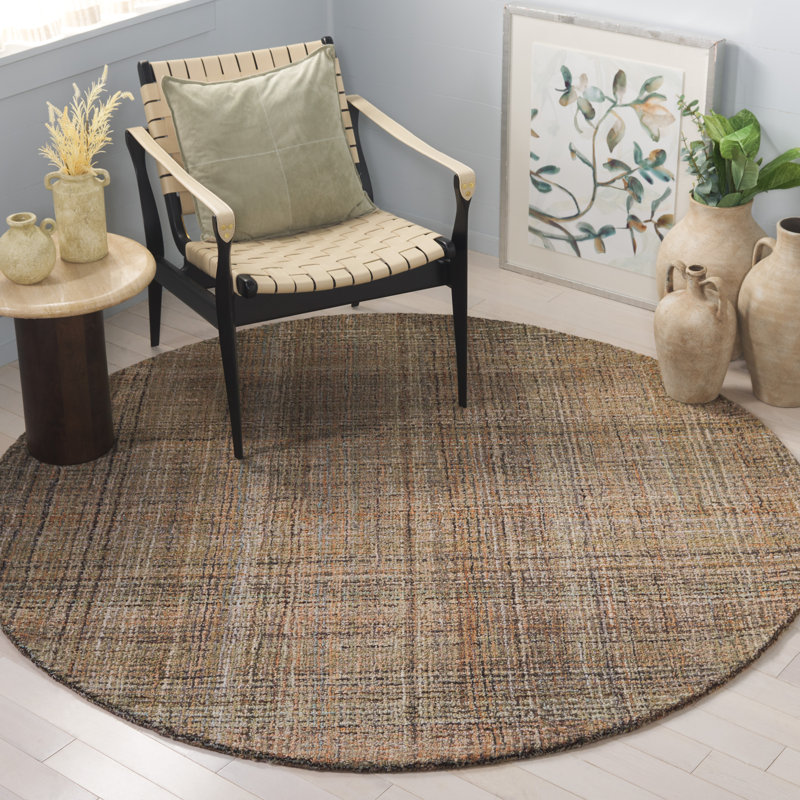 Zent Hand Tufted Performance Rug, Round 6'