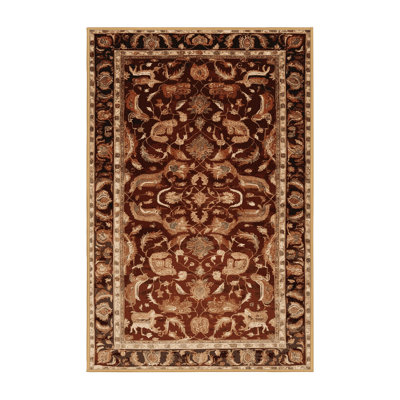 Machine Washable Persian Brown Area Rug