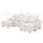 Canapé-lit modulaire surdimensionné en U de 110,2 po, canapé-lit convertible confortable avec deux chaises longues avec rangement et deux ports USB-1688398783