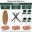 4-Seater Round Kitchen Table Chairs Set