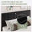 Velvet Upholstered Platform Bed With Headboard & Wooden Slats-164094164-164094167