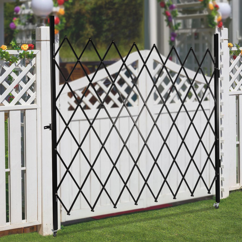 Barrière de sécurité en métal noir, L 78,74 po x H 78,74 po