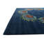 Tapis carré bleu marine Noell