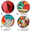 Panier à linge multicolore I - Illustration ronde en métal-1145157253
