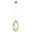 Mini-luminaire suspendu simple 1 lumière de 5,5 po avec accents de cristal Estrelita