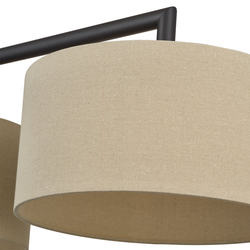 Lustre linéaire extra large Hendrix, Bronze, H 20,75 po x l 51 po x P 14 po, Trois lumières