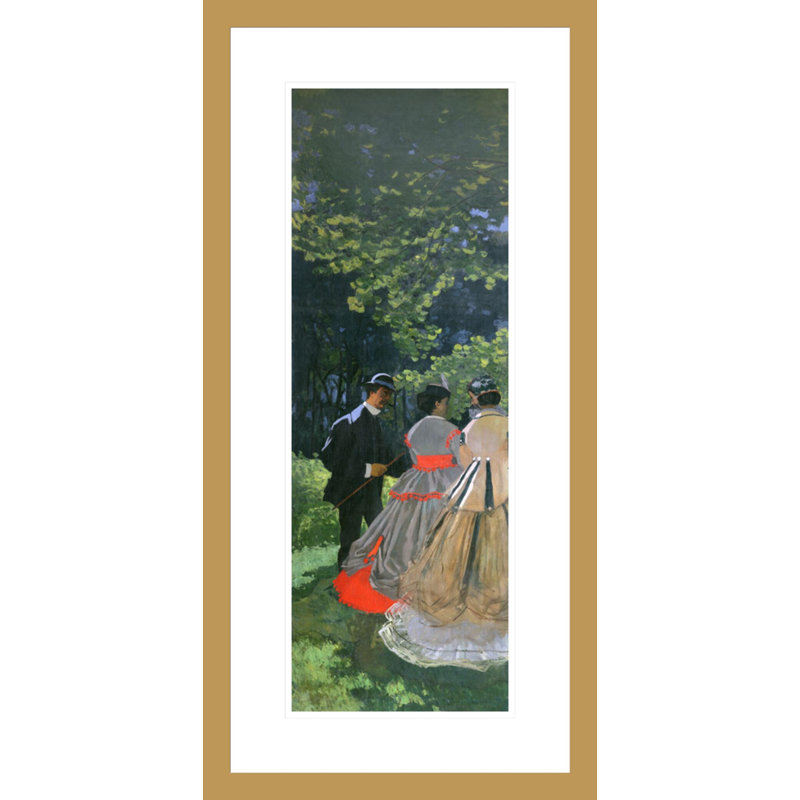 «Dejeuil sur l'Herbe Chailly» (panneau de gauche) par Claude Monet, impression giclée encadrée, H 29,5 po x l 14,5 po