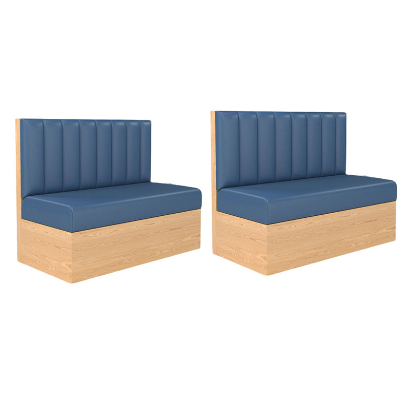 Banc rembourré Nordic Modern Leisure, Bleu acier