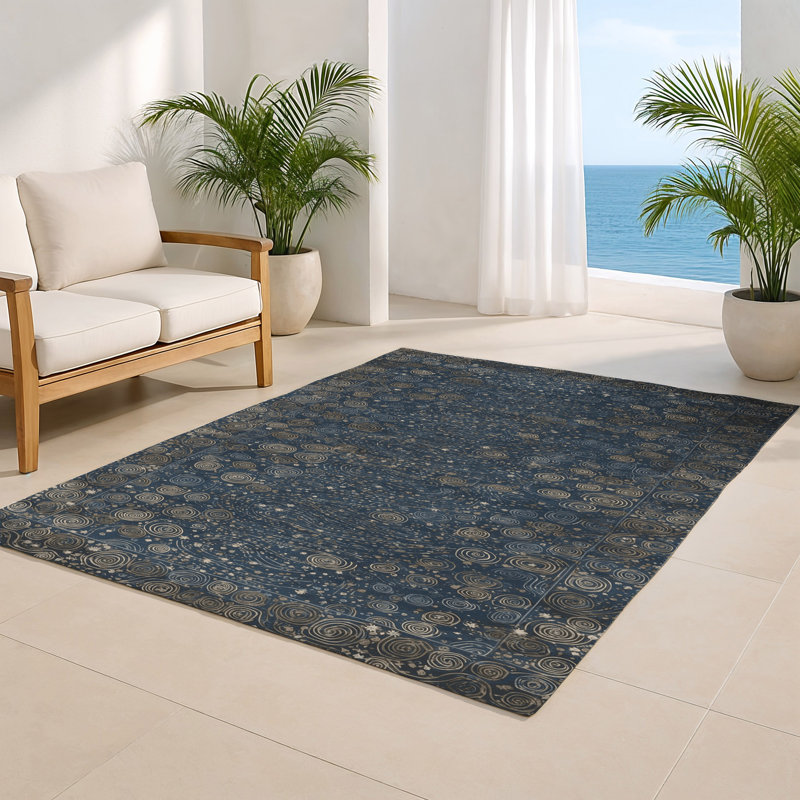 Nature Gray Indoor and Outdoor Area Rug, Rectangle 2' x 3'