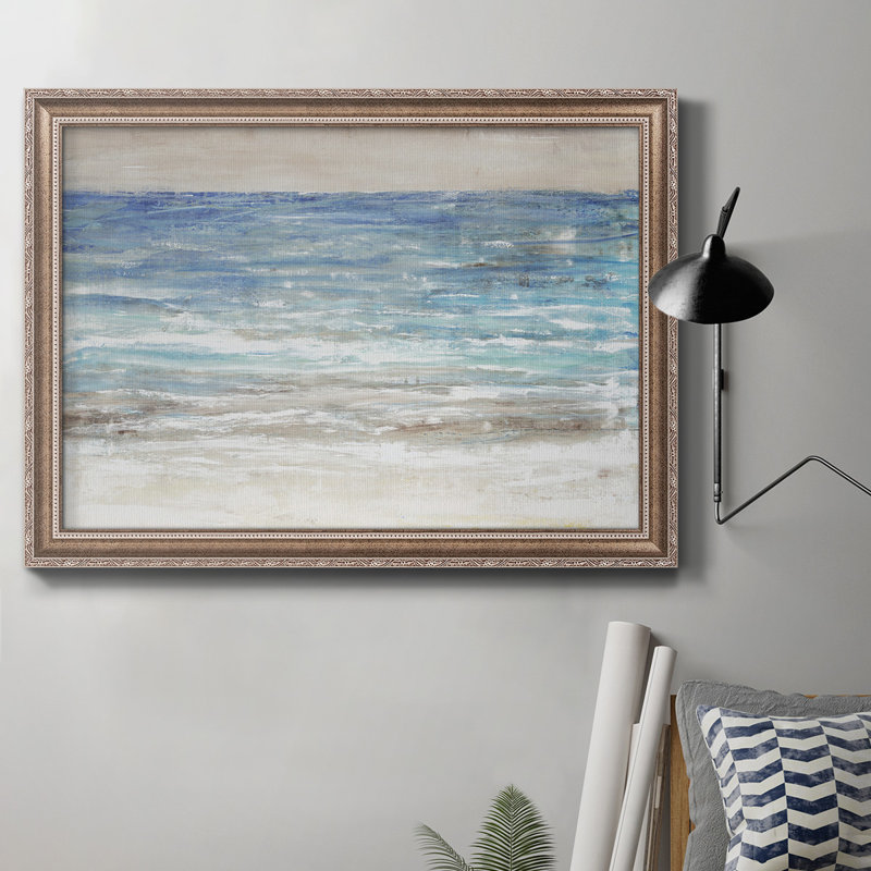 Choppy Water I - Peinture sur toile encadrée, H 16 po x l 20 po x P 2,5 po