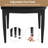 Albia Faux Leather Upholstered Metal Side Chair-1692515004