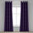East Urban Home Geometric Grommet Curtain Decorative 2-Panel Window Drapes, 50", Purple Black-106379452