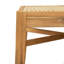 Chaise en bois d'acacia avec osier Netro