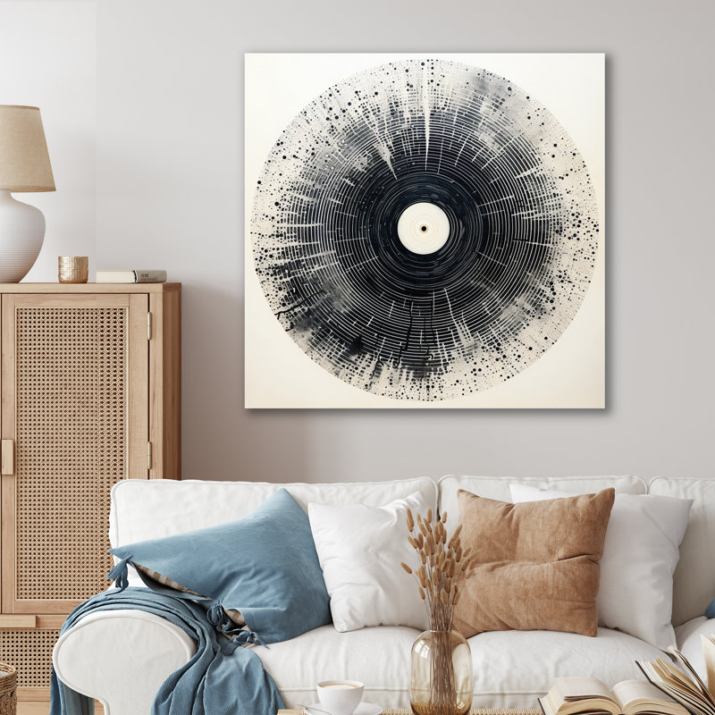 Vinyle disque vinyle Serenade III, H 24 po x l 24 po x P 1 po, Toile tendue