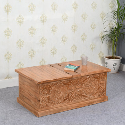 Artwork Block Coffee Table with Storage